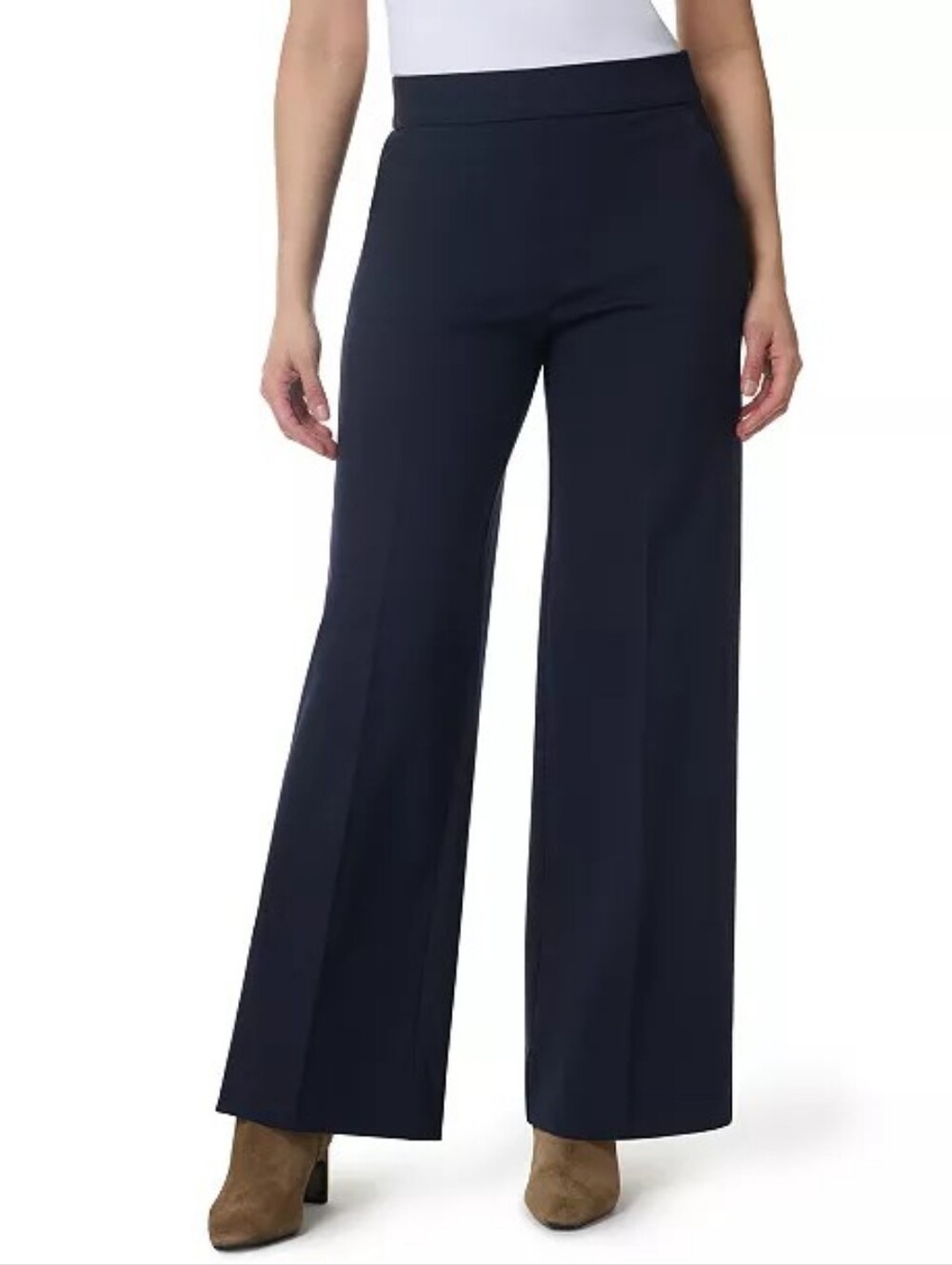 Gloria Vanderbilt Navy Wide-Leg Dress Pants for Women